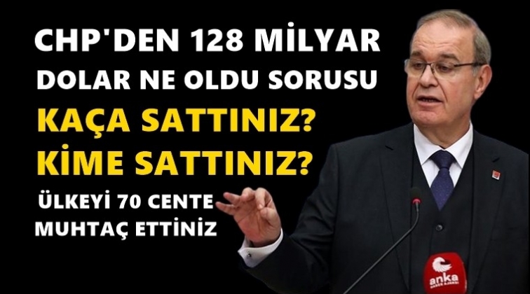 Öztrak, 128 milyar doları sordu...