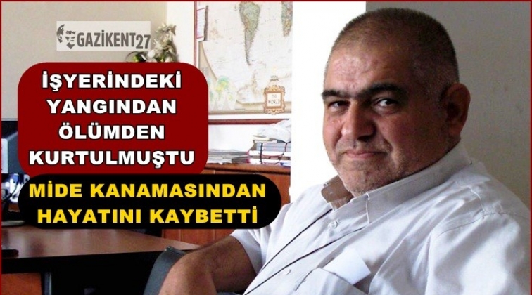 Patlamadan kurtulan iş adamı mide kanamasından &ouml;ld&uuml;!
