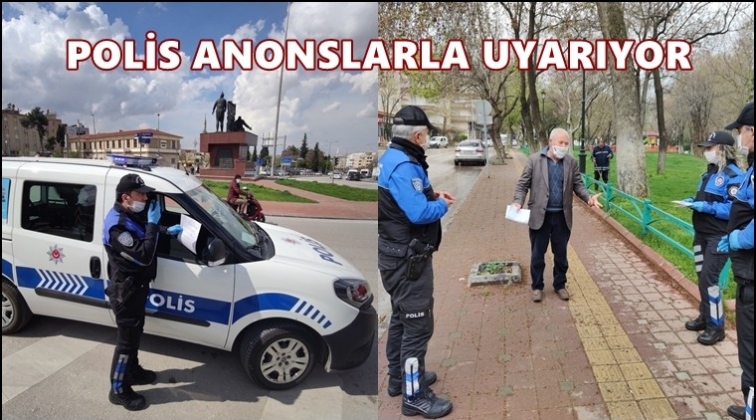 Polis ekipleri anonslarla uyardı!