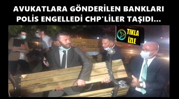Polis engelledi, CHP'liler bank taşıdı!..