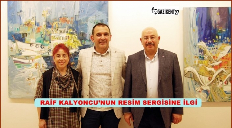 Raif Kalyoncu’nun sergisine ilgi