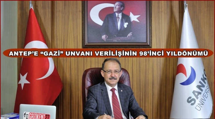 Rekt&ouml;r Dağlı'dan 'Gazilik Unvanı' mesajı