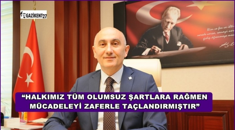 Rekt&ouml;r Yılmaz&rsquo;dan 30 Ağustos Zafer Bayramı mesajı