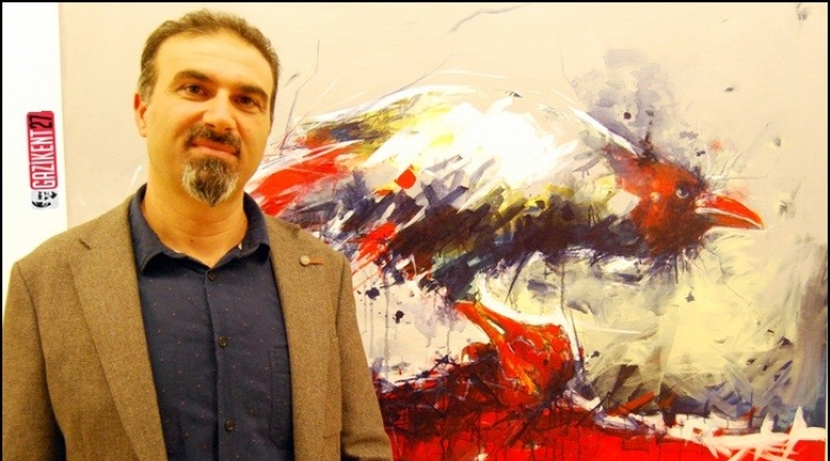 Ressam Murat Oğuz’un sergisi açıldı