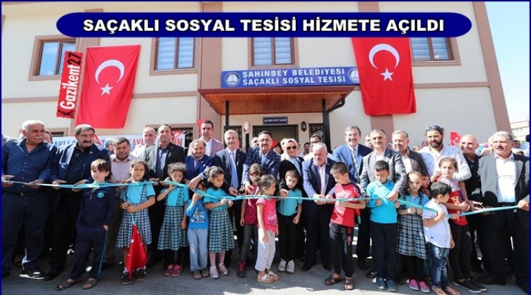 Sa&ccedil;aklı Sosyal Tesisi hizmete a&ccedil;ıldı