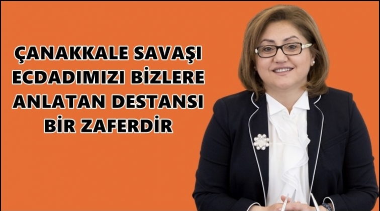 Şahin, Çanakkale Zaferi’ni kutladı