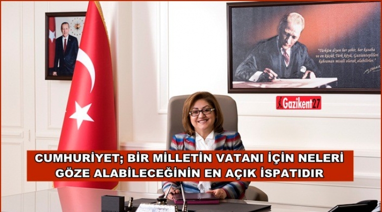 Şahin, Cumhuriyet Bayramı'nı kutladı