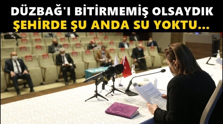 Şahin: Şu anda şehirde su yoktu...