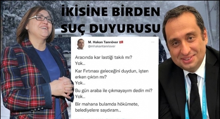 Şahin ve Tanrıöver'e suç duyurusu!..