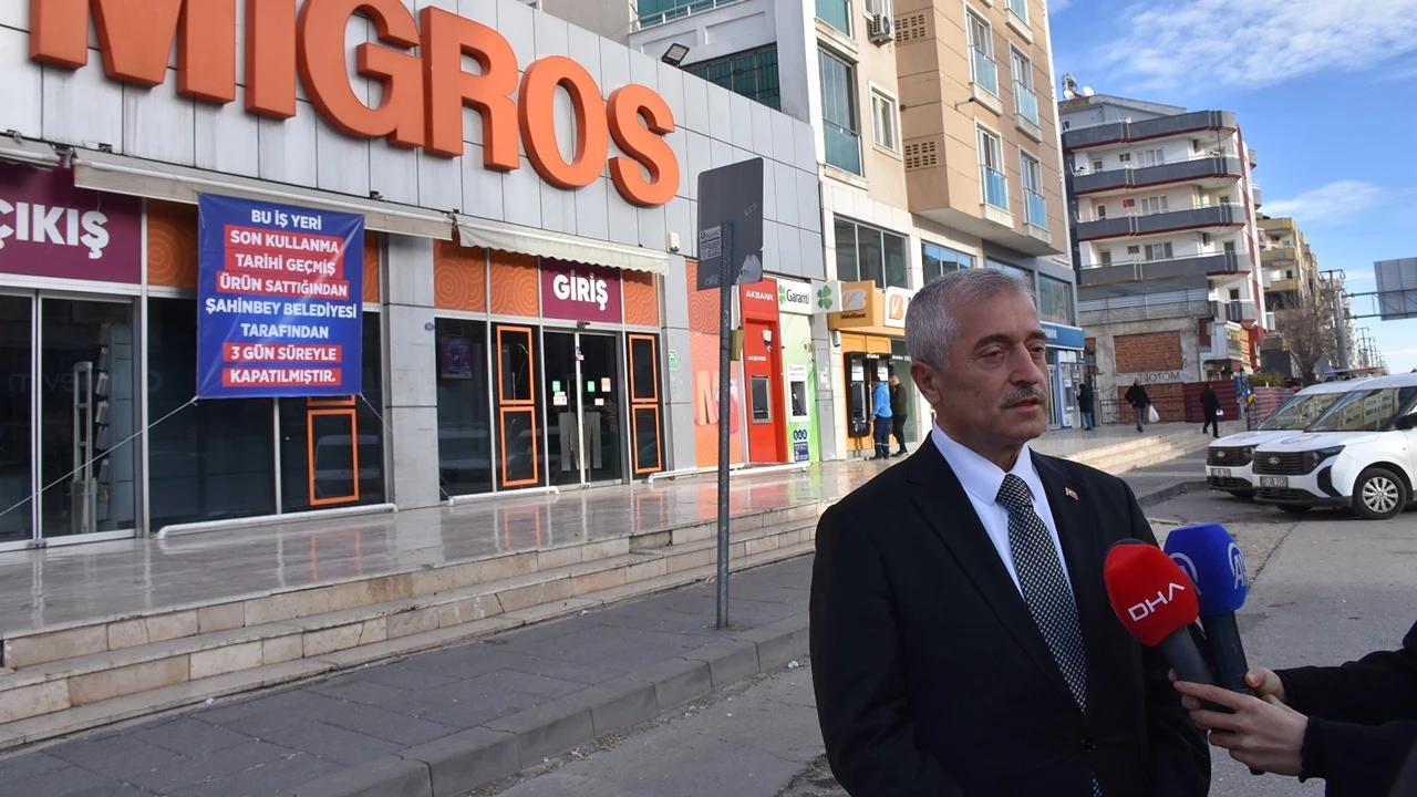 Şahinbey Belediyesi MİGROS ve iki marketi 3 g&uuml;n s&uuml;reyle kapattı