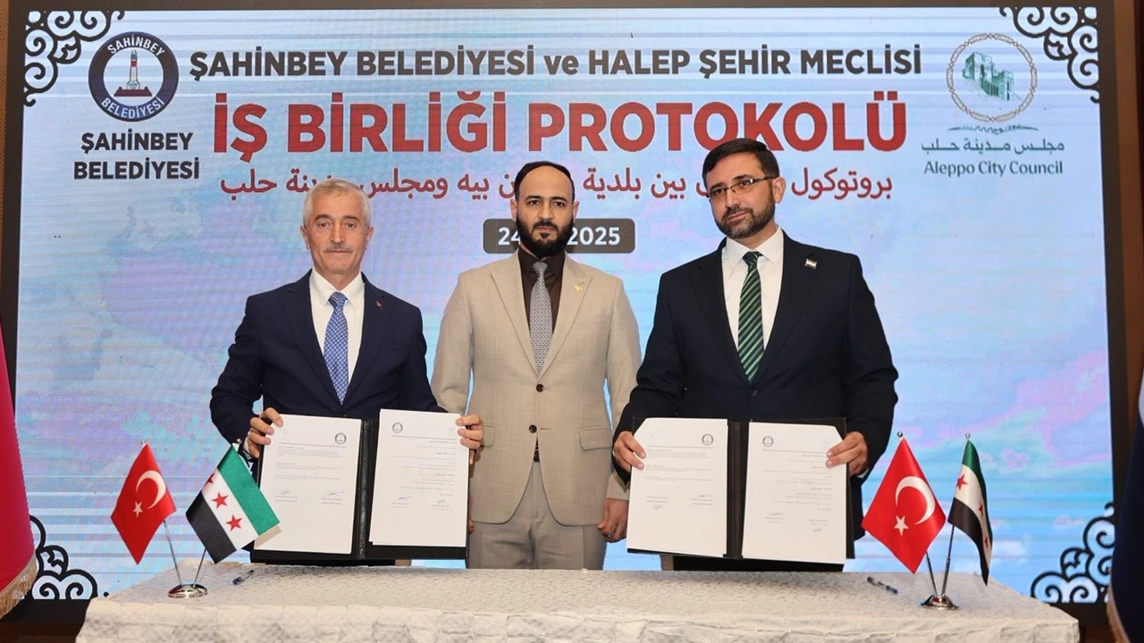 Şahinbey Belediyesi'nden Halep'e kardeş eli...