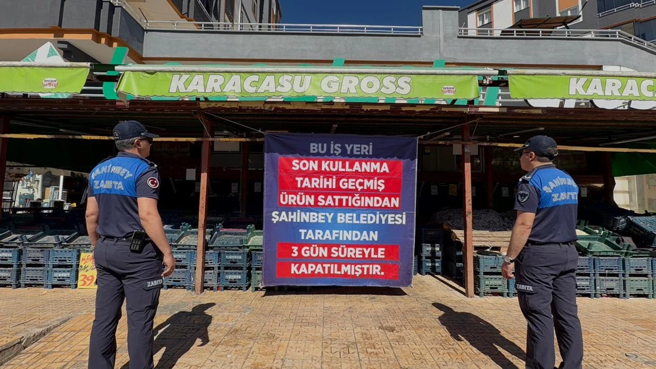 Şahinbey'de bir market daha kapatıldı!
