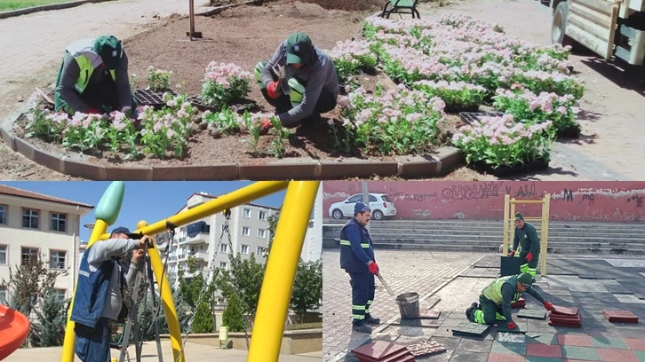 Şahinbey'de parklar yenileniyor...