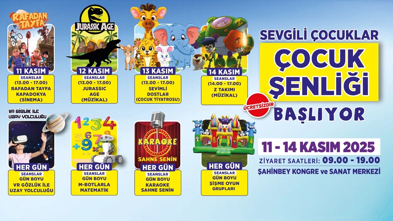 Şahinbey'den Çocuk Şenliği’ne davet