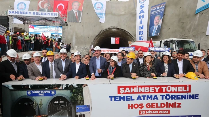 Şahinbey'in dev tünel projesinin temeli atıldı