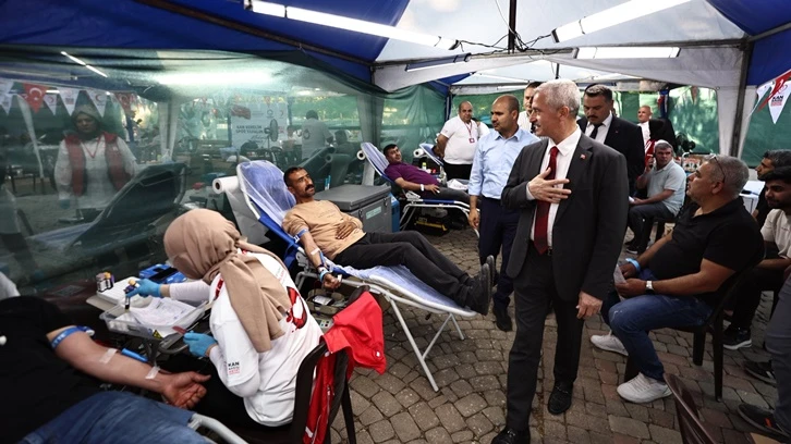Şahinbey'in kan bağışı kampanyasına yoğun ilgi 