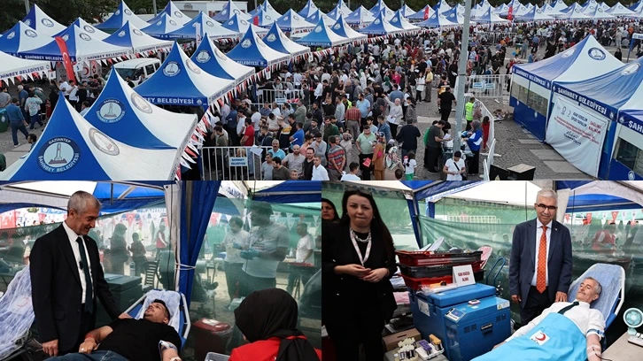 Şahinbey'in kan bağışı kampanyasına yoğun ilgi 