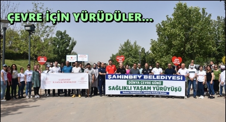 Şahinbey'de çevre yürüyüşü...