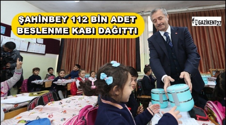 Şahinbey'den &ouml;ğrencilere beslenme kabı