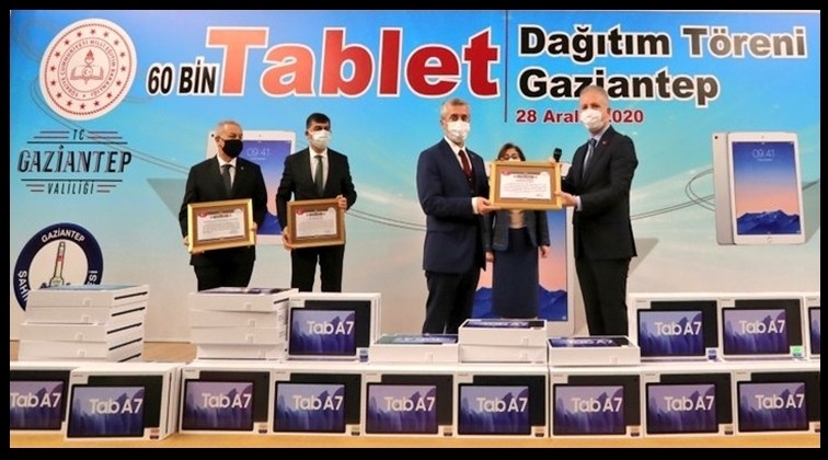 Şahinbey'den tablet desteği...