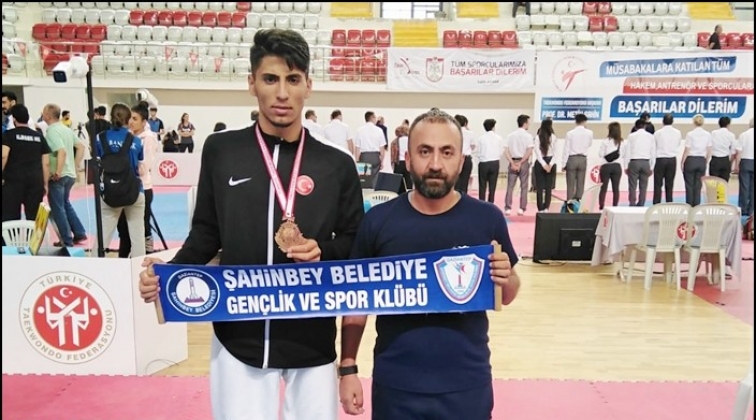 Şahinbeyli sporcu Türkiye 3’üncüsü oldu