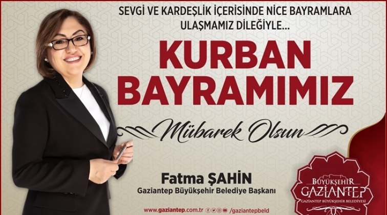 Şahin'den Kurban Bayramı mesajı