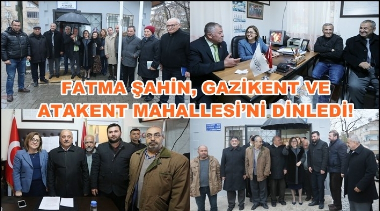 Şahin'nden mahalle ziyaretleri