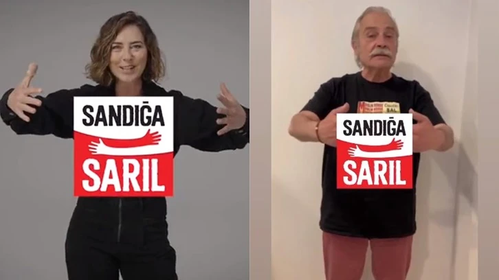 Sanatçılardan &quot;Sandığa Sarıl&quot; kampanyası