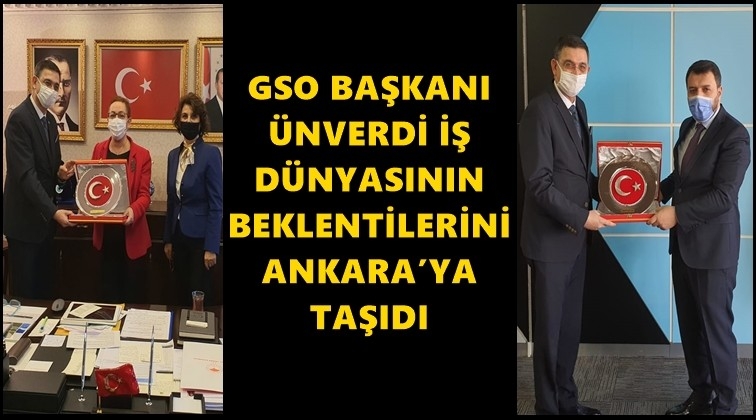 Sanayicilerin beklentilerini Ankara'ya taşıdı