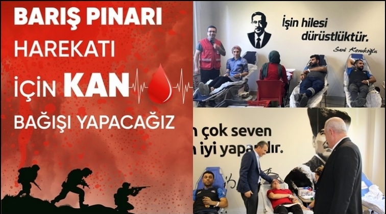 Sanko Adıyaman &ccedil;alışanları Mehmet&ccedil;ik i&ccedil;in kan verdi