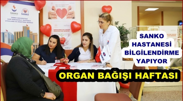 Sanko Hastanesi'nden 'Organ Bağışı' stantı