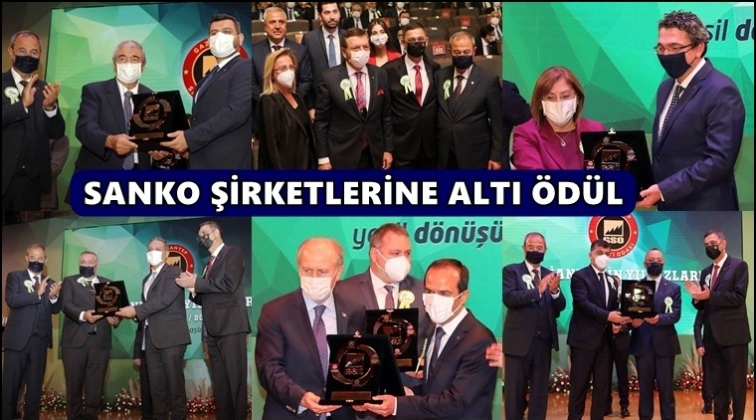 Sanko Holding şirketleri, altı ödül aldı...