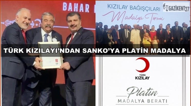 Sanko Holding’e Platin Madalya Beratı