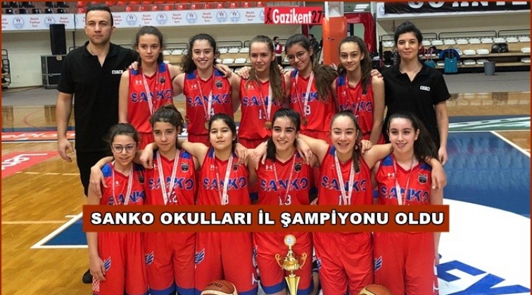 Sanko Kız Basketbol Takımı il şampiyonu