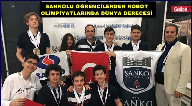 SANKO Liseleri öğrencilerinden üç dünya ikinciliği