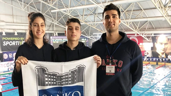Sanko öğrencisi yüzmede Türkiye beşincisi oldu