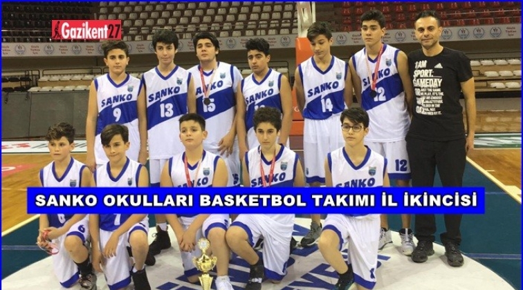 SANKO Okulları Basketbol Takımı il ikincisi