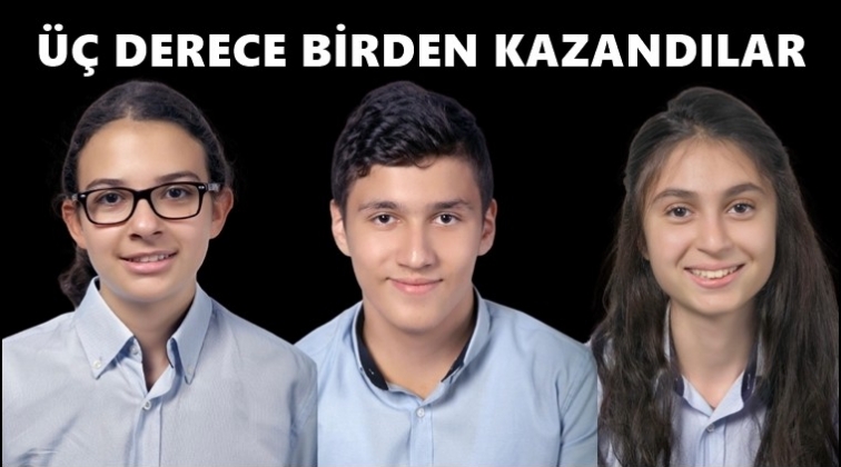 Sanko Okulları öğrencileri üç derece kazandı