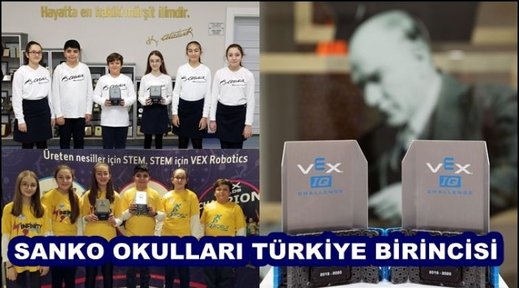 Sanko Okulları &ouml;ğrencilerinden &ouml;nemli başarı