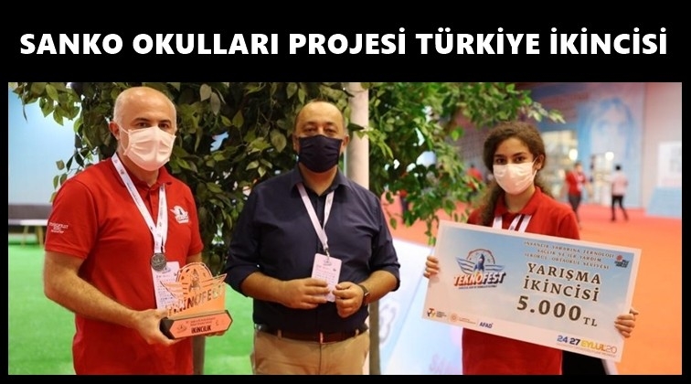 Sanko Okulları projesi Türkiye ikincisi oldu