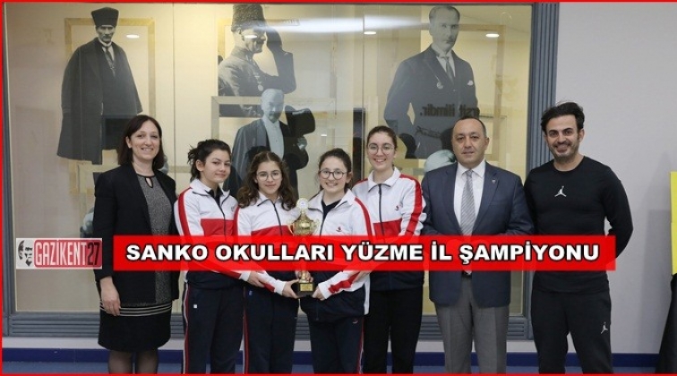 SANKO Okulları Yüzme Takımı birinci oldu