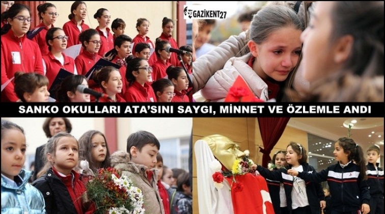 SANKO Okulları'nda Ata'ya &ouml;zlem...