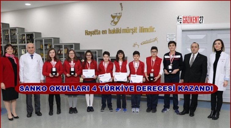 SANKO Okulları'ndan Türkiye derecesi