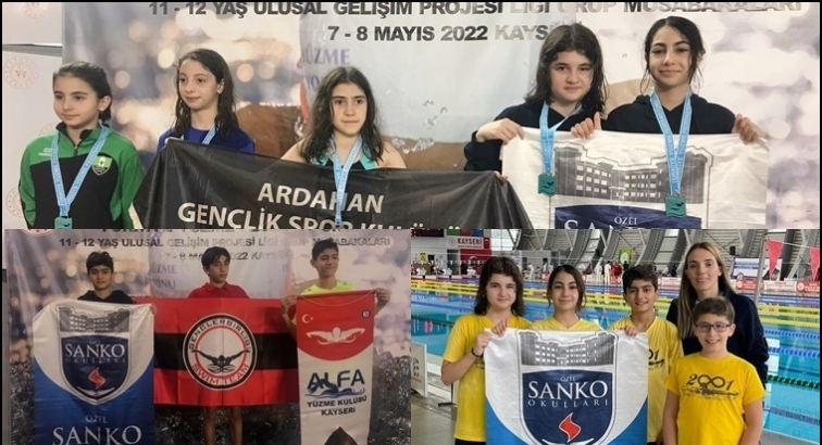 Sanko Okulları'nın yüzme başarısı