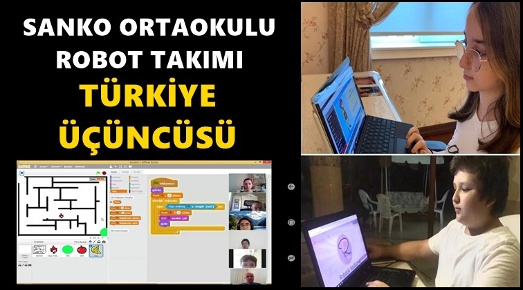 Sanko Ortaokulu T&uuml;rkiye &uuml;&ccedil;&uuml;nc&uuml;s&uuml;