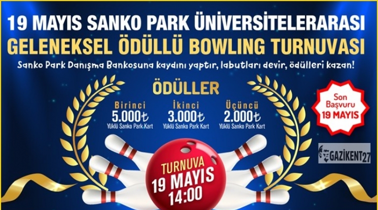 Sanko Park'tan ödüllü Bowling Turnuvası