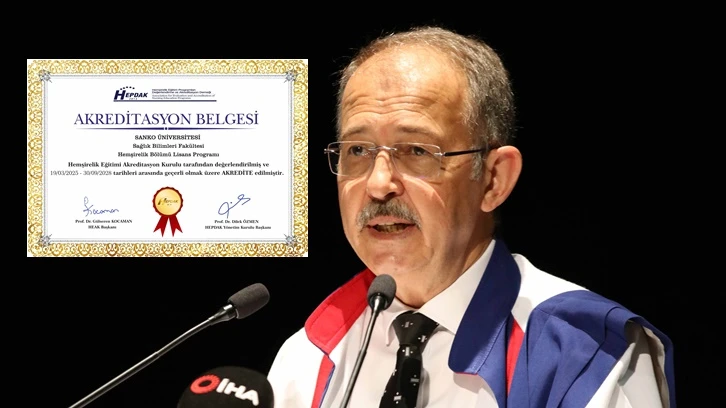 Sanko Üniversitesi Hemşirelik Eğitim Programı akredite edildi