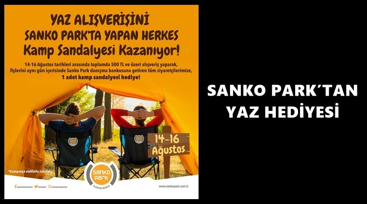 Sankopark'tan kamp sandalyesi