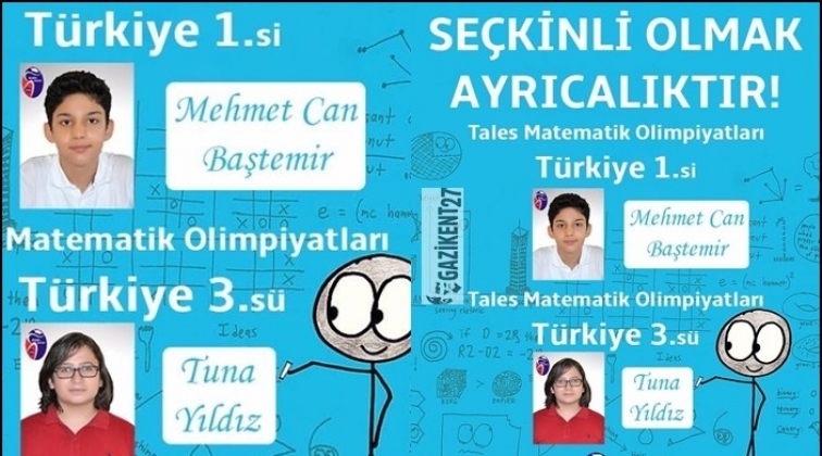 Seçkin Koleji öğrencisi Tales'te Türkiye birincisi