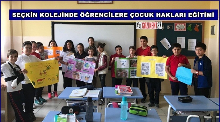 Seçkin Kolejinde Çocuk hakları dersi